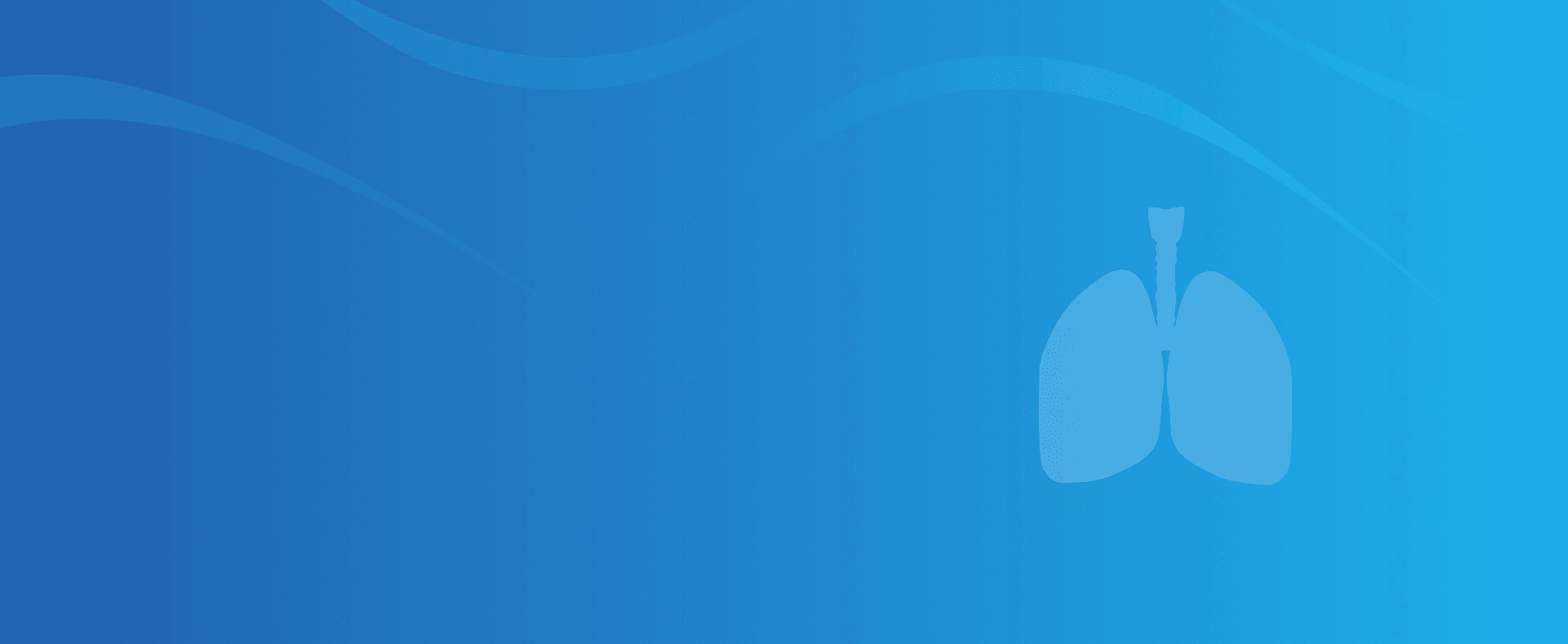 Icon of lungs paired with the page title
