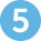 A blue circle enclosing a white number 5