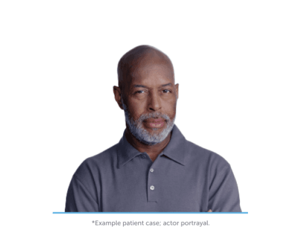 Patient profile of David, a 55-year- old Optune Lua user with metastatic non-small cell lung cancer.