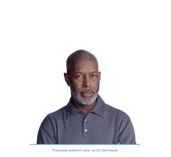 Patient profile of David, a 55-year- old Optune Lua user with metastatic non-small cell lung cancer.