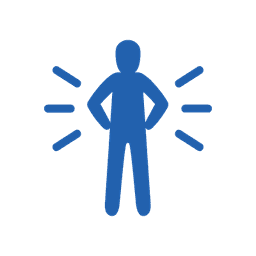 Icon representing physical quality of life domain.