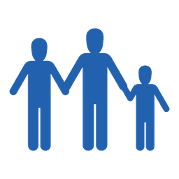 Icon representing social quality of life domain.