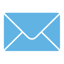 Icon of an envelope for emailing Optune Lua support